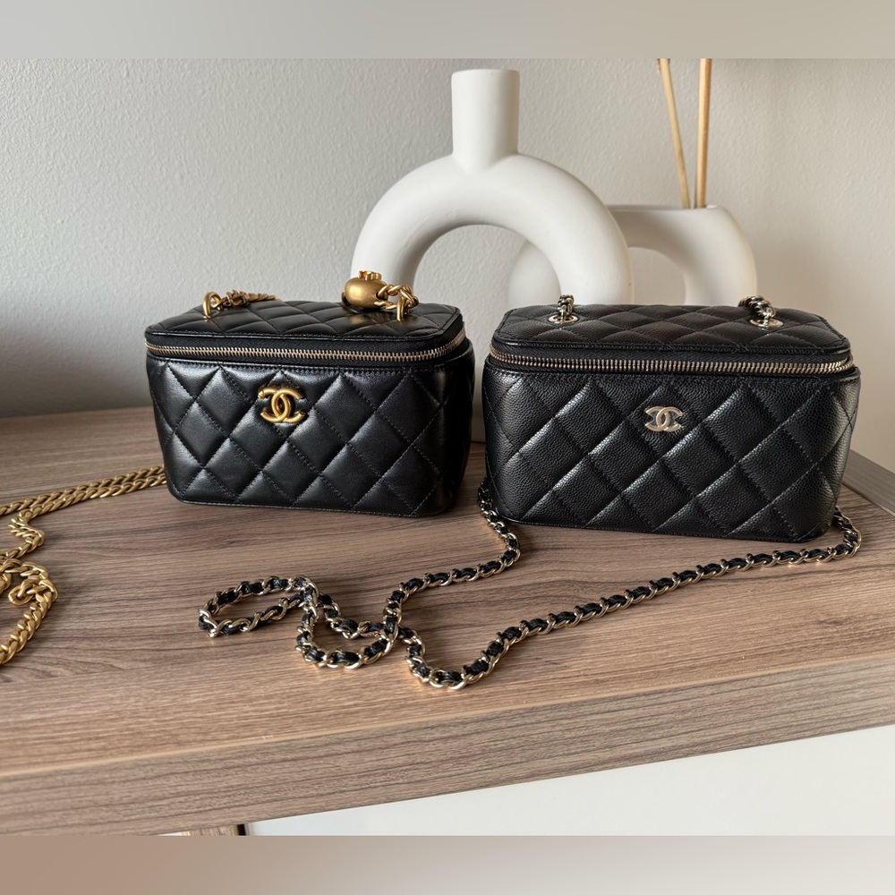 Chanel Lambskin Sweetheart Vanity Case with Mirror and Crossbody Chain - Picture 12 of 12